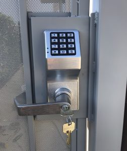 Keypad with Lock installed by Andy the Locksmith